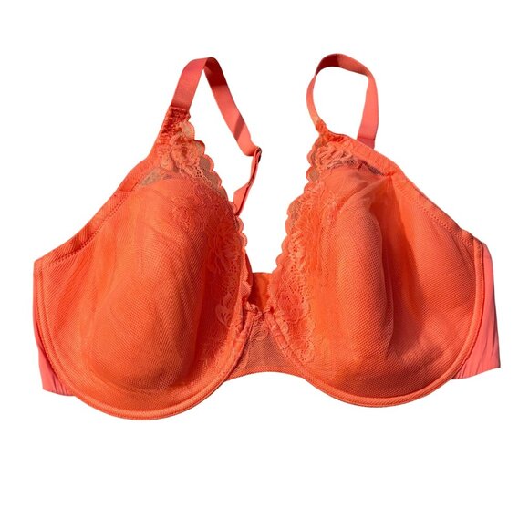 Natori 105951 Full Coverage Lace Underwire Bra 40G Orange Spring 2022 - Picture 1 of 3